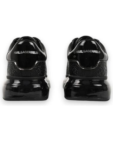 KARL LAGERFELD KAPRI KUSHION EMBOSS REPEAT LO LACE SNEAKER SCHWARZ NEGRO