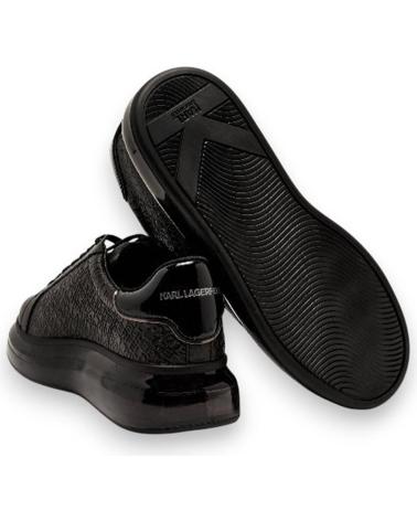 KARL LAGERFELD KAPRI KUSHION EMBOSS REPEAT LO LACE SNEAKER SCHWARZ NEGRO