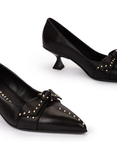 PEDRO MIRALLES PUMPS 29373 SCHWARZ MIT NIETENVERZIERUNG NEGRO