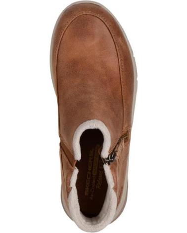 SKECHERS BOTINES RELAXED FIT EASY GOING INTL CUERO MARRÓN MARRóN
