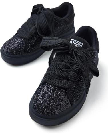 GIOSEPPO SNEAKERS TELA BRILLANTI NERE 76281 NEGRO