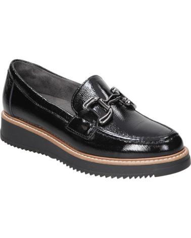 PITILLOS MOKASSINS 10760 SCHWARZ AUS LACKLEDER MIT SCHNALLE UND PLATEAU NEGRO