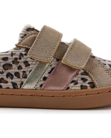 GIOSEPPO ISLINGTON 76988 CANVAS BARFUSSSCHUHE LEOPARD BEIGE CAMEL MIT KLETTVERSCHLUSS LPRD