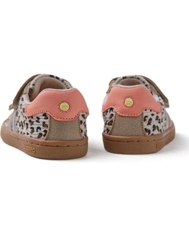 GIOSEPPO ISLINGTON 76988 CANVAS BARFUSSSCHUHE LEOPARD BEIGE CAMEL MIT KLETTVERSCHLUSS LPRD