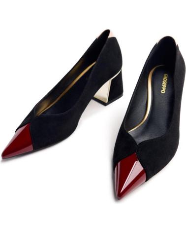 GIOSEPPO PUMPS 76143 SCHWARZ MIT KOMBINIERTER SPITZE UND ABSATZ NEGRO