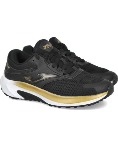 JOMA ACTIVE-LADY-2501 ZAPATILLAS DE MUJER RUNNING NEGRO ORO