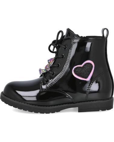 L&R SHOES STIVALI ETIKA 10619 NERI CON CUORE NEGRO