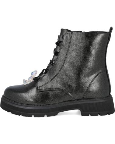 L&R SHOES BOTTES ETIKA 10621 NOIRES AVEC CHAÎNES DÉCORATIVES NEGRO