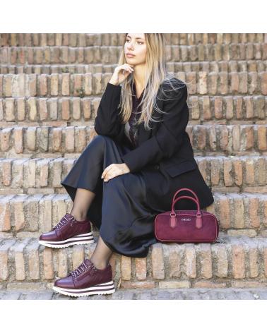 SNEAKERS CHIKA10 RE GARDENIA 01 CON PLATEAU BORDEAUX BURDEOS-BURGUNDY
