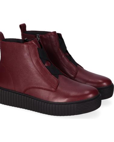 CHIKA10 TIPUANA 01 STIEFELETTE BURGUND MIT PLATEAU UND REISSVERSCHLUSS BURDEOS-BURGUNDY