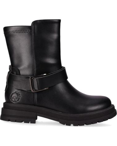 STIVALE MOTOCICLISTA CHIKA10 GOMITA 01 NERO CON FIBBIA DECORATIVA E SUOLA ROBUSTA NEGRO-BLACK