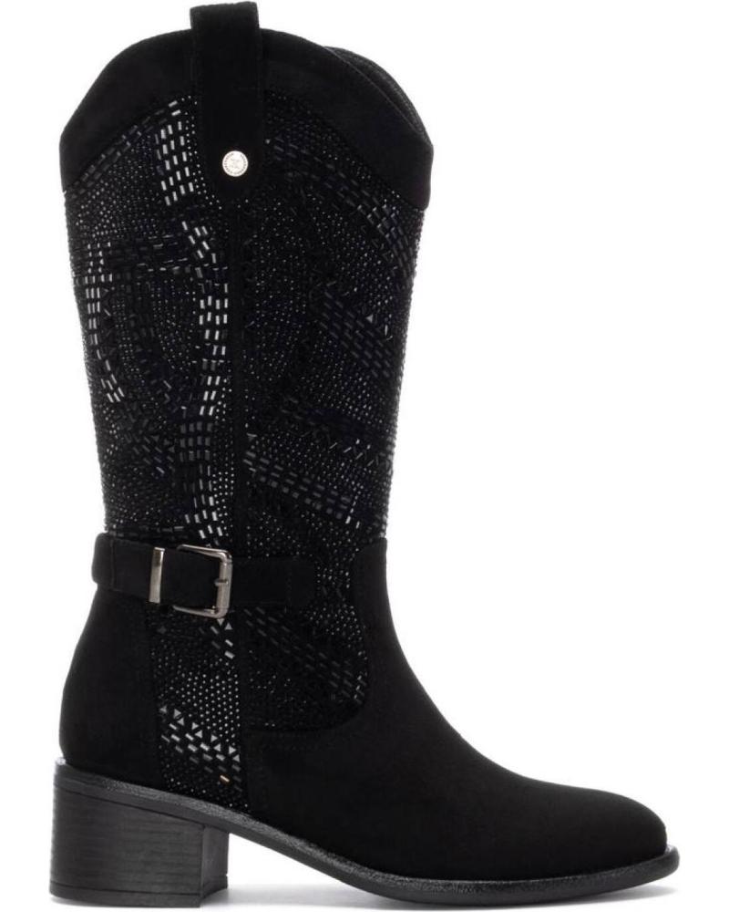 STIVALI XTI 144321 NERI CON DESIGN INCISO NEGRO