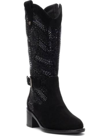 STIVALI XTI 144321 NERI CON DESIGN INCISO NEGRO