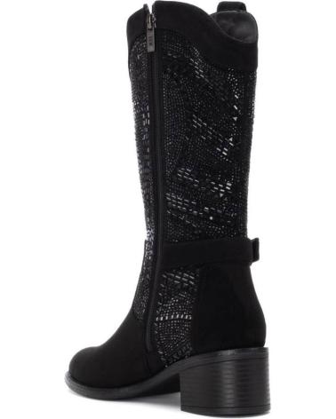 STIVALI XTI 144321 NERI CON DESIGN INCISO NEGRO