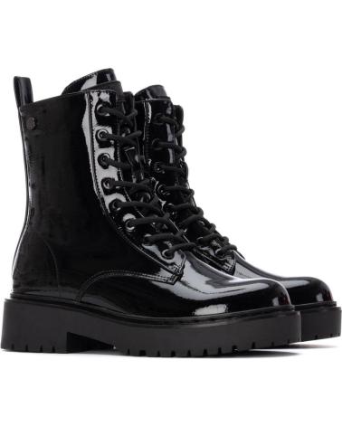 XTI 144390 BLACK LACE-UP BOOT NEGRO