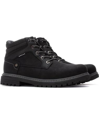 XTI WOMEN'S BOOTS 144564 BLACK WITH LACES NEGRO