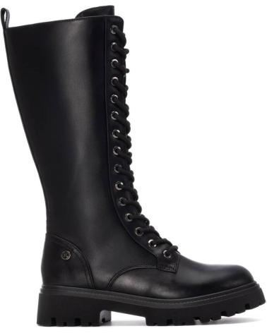 XTI 144656 BOTA ALTA NEGRA CON CORDONES ESTILO MILITAR NEGRO