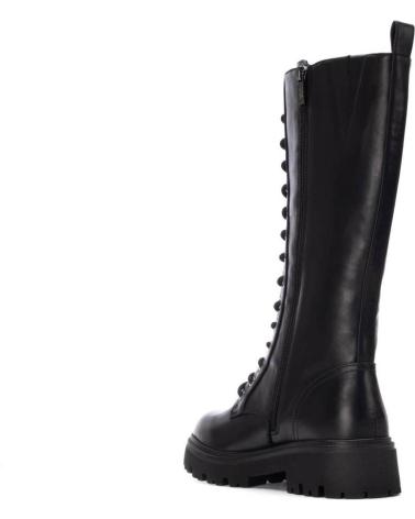 XTI 144656 BOTA ALTA NEGRA CON CORDONES ESTILO MILITAR NEGRO