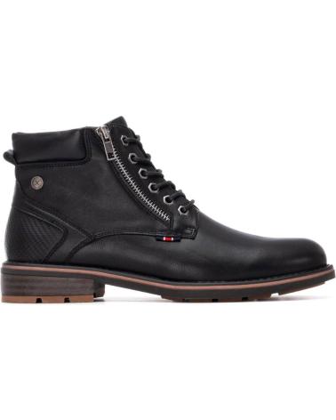 XTI 144668 BLACK CASUAL BOOT WITH ZIPPER AND LACES NEGRO