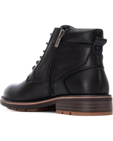 XTI 144668 BLACK CASUAL BOOT WITH ZIPPER AND LACES NEGRO