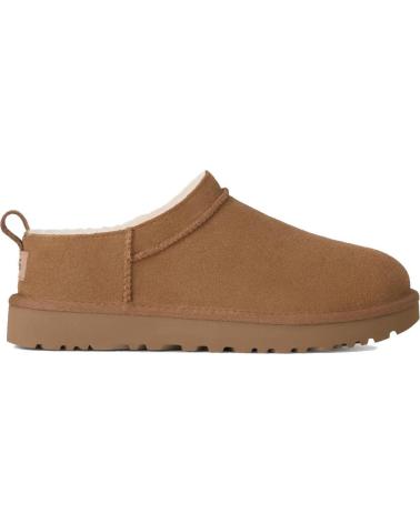 SABOT UGG CLASSIC MICRO CHESTNUT EN DAIM AVEC DOUBLURE EN LAINE MULTICOLOR
