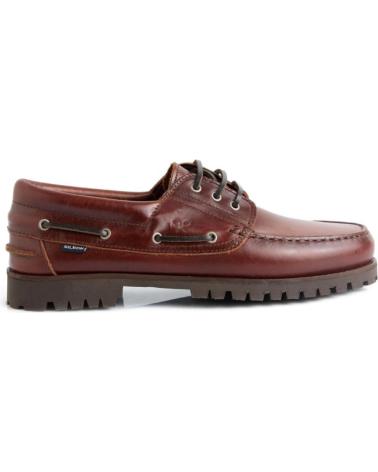 SILBON SCARPE DA BARCA 130025 IN CUOIO MARRONE MARRóN