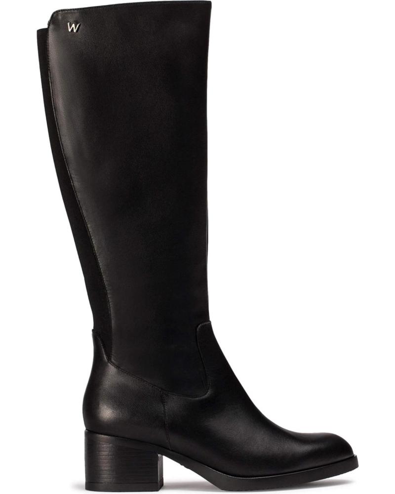 WONDERS BOTAS DE TACON MUJER 6250 NEGRO