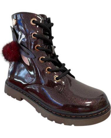 XTI COMBAT BOOTS 151395 - RED PATENT ROJO