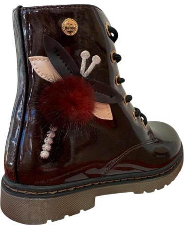 XTI COMBAT BOOTS 151395 - RED PATENT ROJO