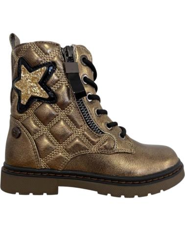 BOTA MILITAR XTI 151328 GOLD COM ESTRELA GLITTER GOLD