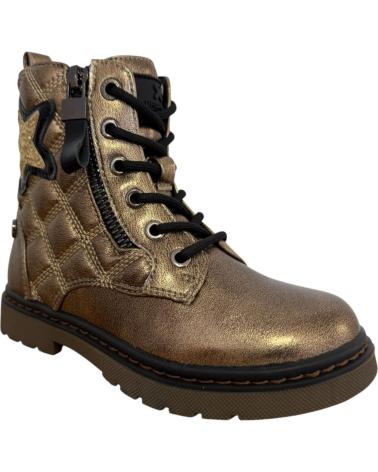 BOTA MILITAR XTI 151328 GOLD COM ESTRELA GLITTER GOLD