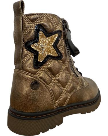 BOTA MILITAR XTI 151328 GOLD COM ESTRELA GLITTER GOLD