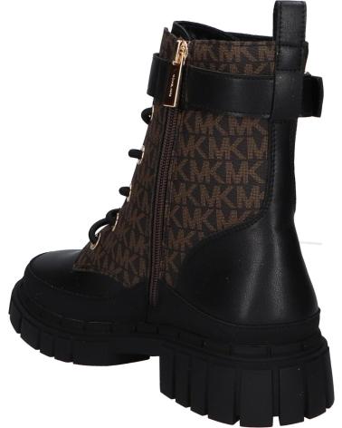 BOTAS MICHAEL KORS BLAKE COLBY MK02620004 NAPPA PU NEGRO/MARRÓN LOGO BLACK NAPPA PU - BROWN - BUTTERNUT LOGO PU