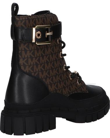 BOTAS MICHAEL KORS BLAKE COLBY MK02620004 NAPPA PU NEGRO/MARRÓN LOGO BLACK NAPPA PU - BROWN - BUTTERNUT LOGO PU