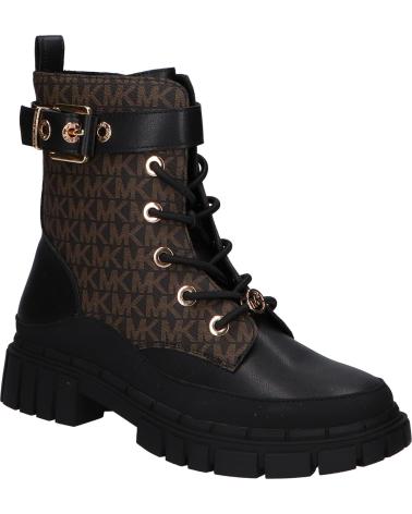 BOTAS MICHAEL KORS BLAKE COLBY MK02620004 NAPPA PU NEGRO/MARRÓN LOGO BLACK NAPPA PU - BROWN - BUTTERNUT LOGO PU