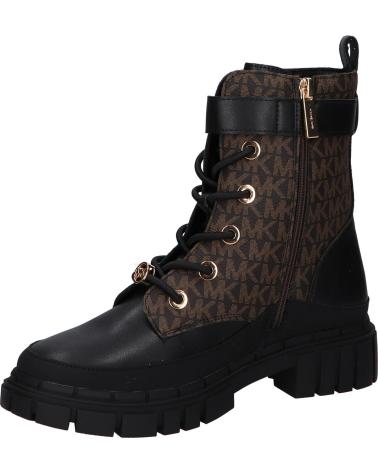 BOTAS MICHAEL KORS BLAKE COLBY MK02620004 NAPPA PU NEGRO/MARRÓN LOGO BLACK NAPPA PU - BROWN - BUTTERNUT LOGO PU