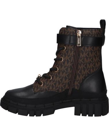 BOTAS MICHAEL KORS BLAKE COLBY MK02620004 NAPPA PU NEGRO/MARRÓN LOGO BLACK NAPPA PU - BROWN - BUTTERNUT LOGO PU