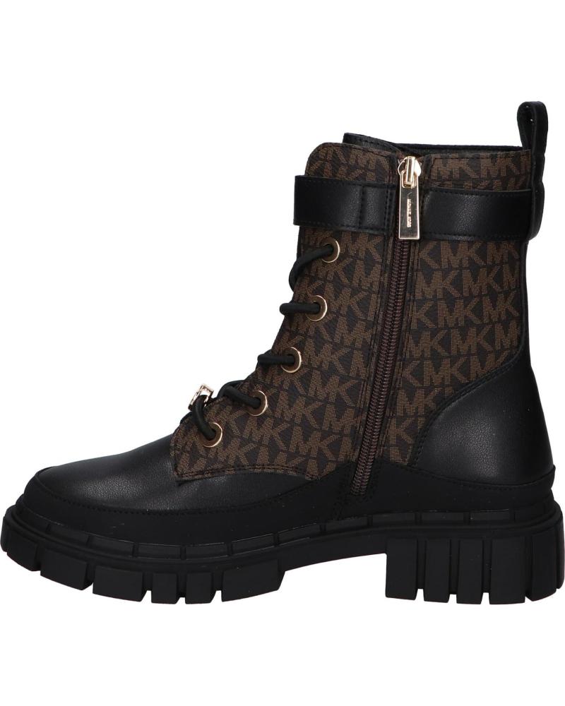BOTAS MICHAEL KORS BLAKE COLBY MK02620004 NAPPA PU NEGRO/MARRÓN LOGO BLACK NAPPA PU - BROWN - BUTTERNUT LOGO PU
