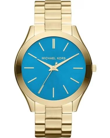RELOJ MICHAEL KORS MK3265 DORADO CON ESFERA TURQUESA DORADO