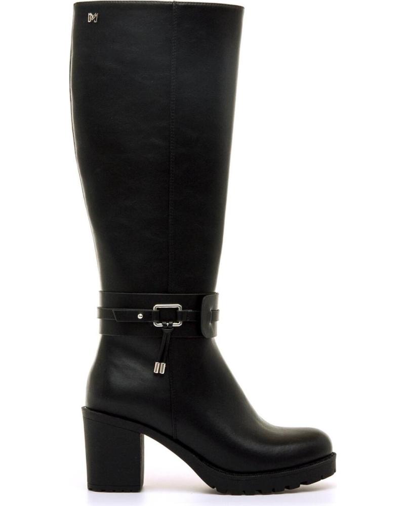 BOTA ALTA MARIA MARE 63618 NEGRA CON HEBILLA NEGRO