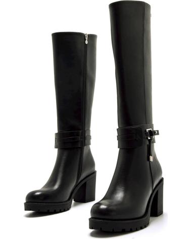 BOTA ALTA MARIA MARE 63618 NEGRA CON HEBILLA NEGRO