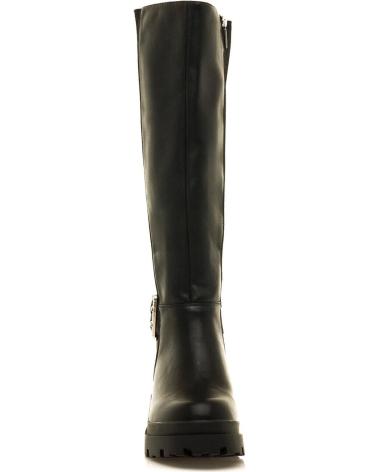 STIVALE ALTO MTNG 54652 NERO CON FIBBIA E SUOLA CARRARMATO NEGRO