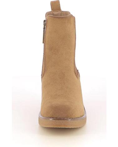 REFRESH 173039 BEIGE: CHELSEA-STIEFELETTEN MIT ABSATZ UND REISSVERSCHLUSS BEIGE