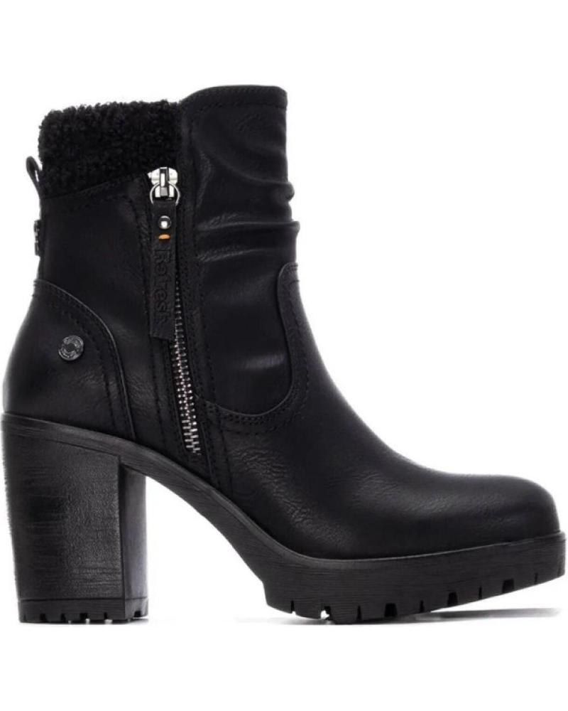 REFRESH 173199 NEGROS CON TACÓN NEGRO