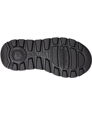 PABLOSKY MERCEDITAS COLEGIALES VELCRO PARA NIÑA 334210 BOX NEGRO NEGRO