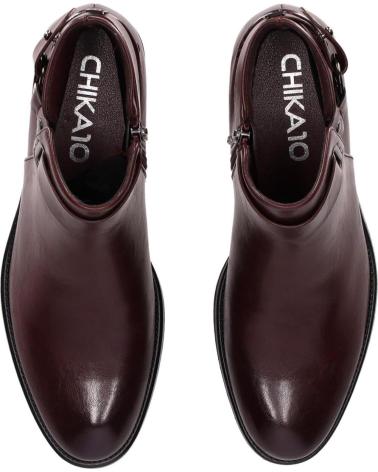 CHIKA10 CHIKA 10 BOTIN CON TACON MEDIO PARA MUJER BAIDEN 12 COLOR VI ROJO