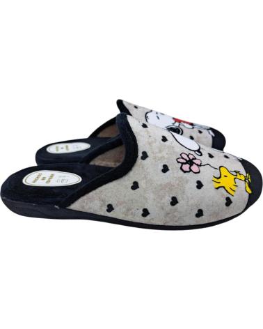 HURAN ZAPATILLA CASA ABIERTA NEGRO