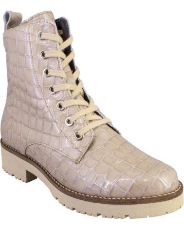 STIVALI IN PELLE PITILLOS 10774 PIETRA CON LACCI E CERNIERA PIEDRA