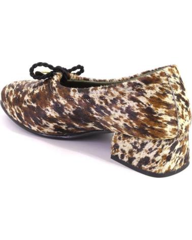 NIVAL LULU POTRO SCARPE IN PELLE MARRONE STAMPA ANIMALIER MARRON