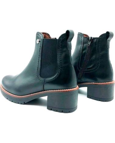 PITILLOS CHELSEA STIEFELETTE AUS SCHWARZEM NAPPALEDER MIT 4CM ABSATZ NEGRO